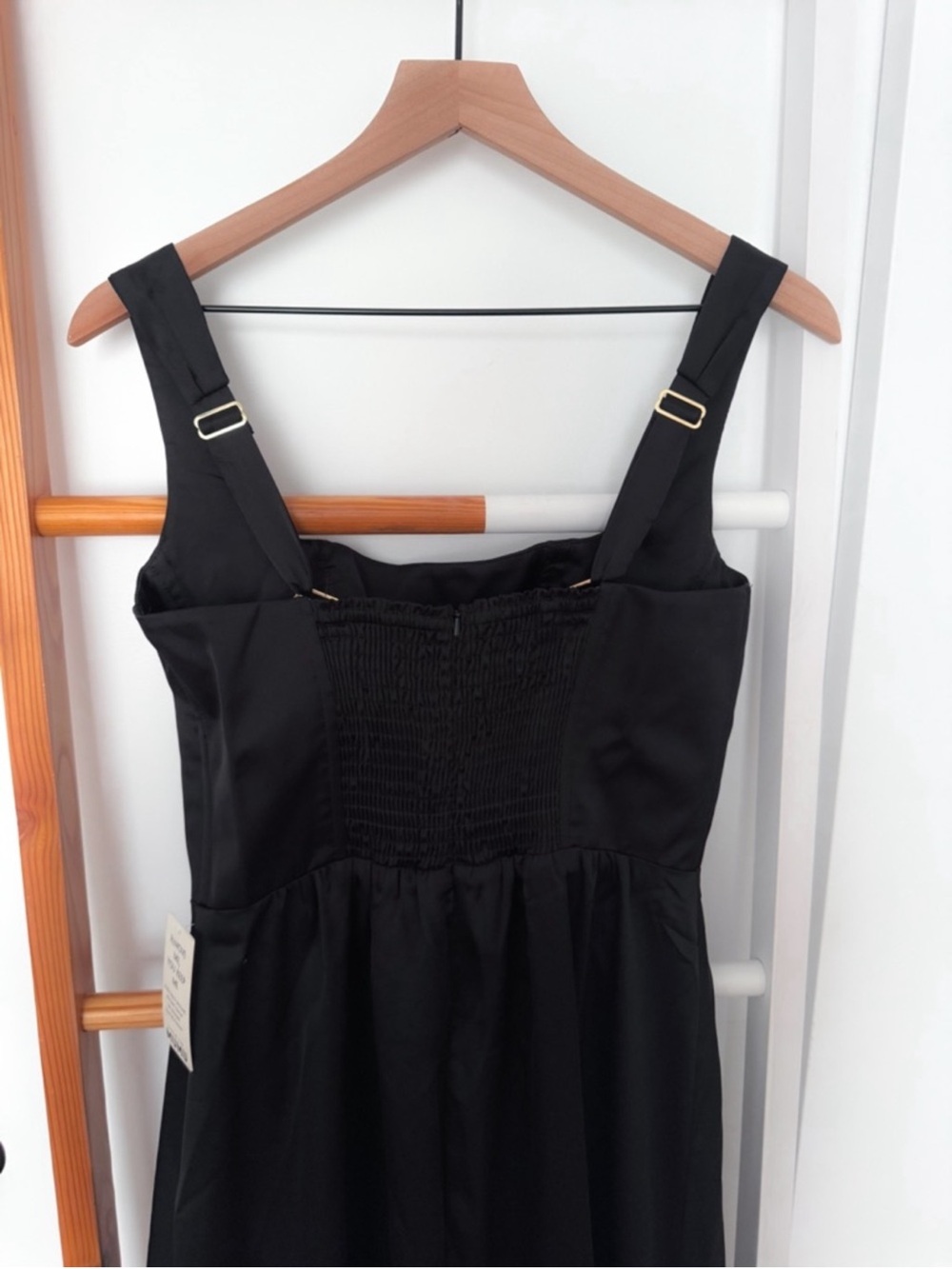 Show Me Your MuMu Black Satin Square-Neck Maxi Dress - Picture 4 of 8